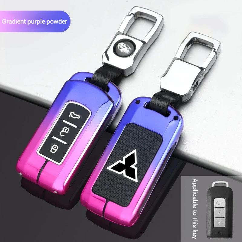 Mitsubishi Zinc Alloy + Silicone Car Key Fob Case Cover For Outlander, Eclipse Cross, ASX, Pajero, Lancer - Image 10