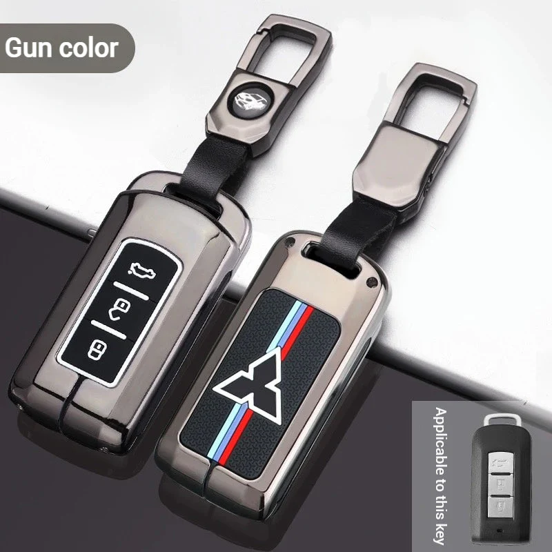 Mitsubishi Zinc Alloy + Silicone Car Key Fob Case Cover For Outlander, Eclipse Cross, ASX, Pajero, Lancer - Image 11