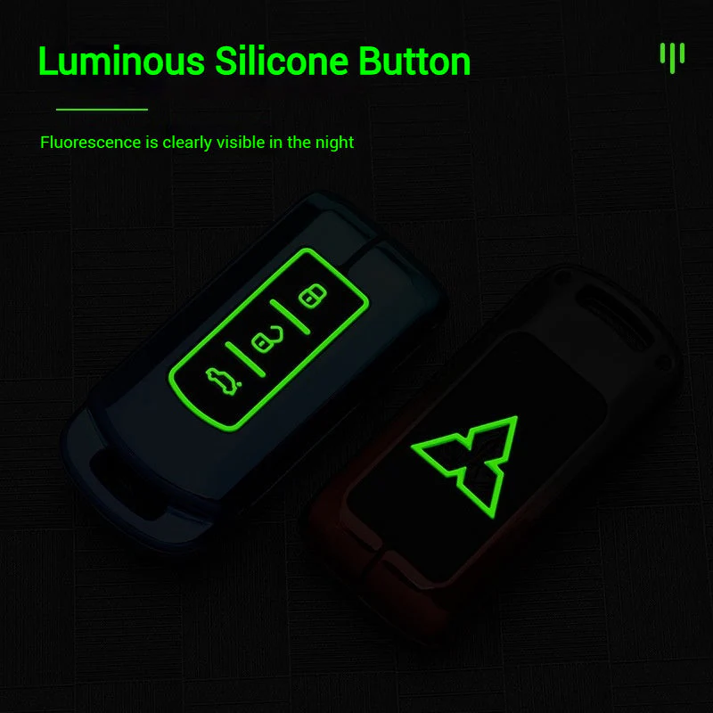Mitsubishi Zinc Alloy + Silicone Car Key Fob Case Cover For Outlander, Eclipse Cross, ASX, Pajero, Lancer - Image 6