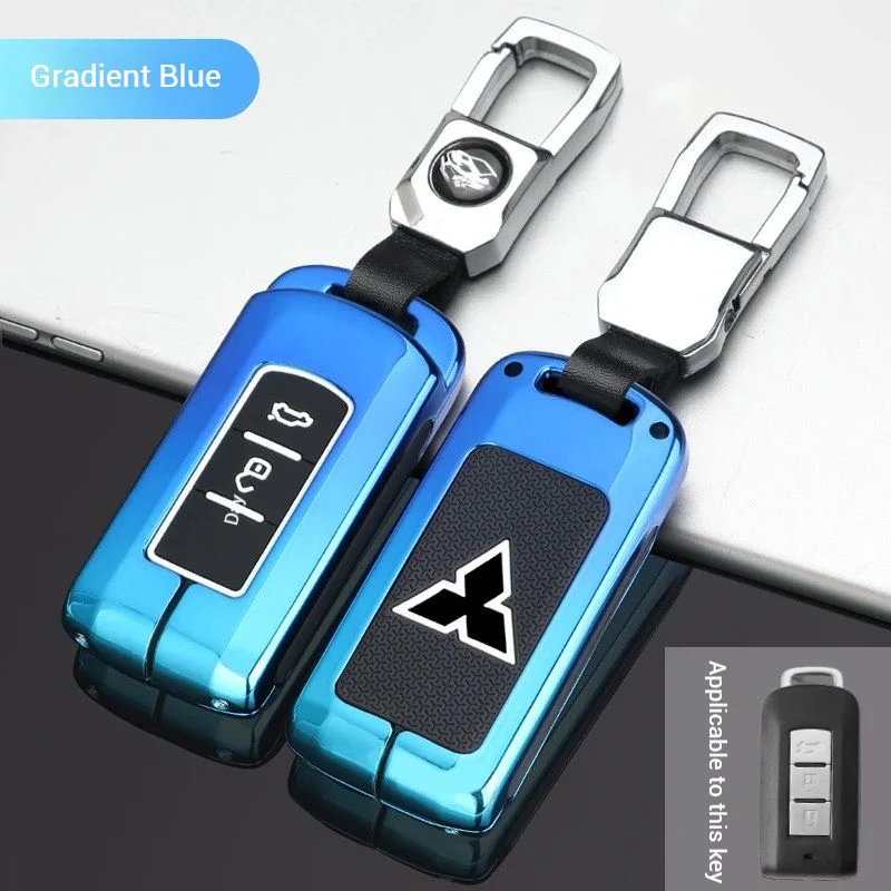 Mitsubishi Zinc Alloy + Silicone Car Key Fob Case Cover For Outlander, Eclipse Cross, ASX, Pajero, Lancer - Image 7