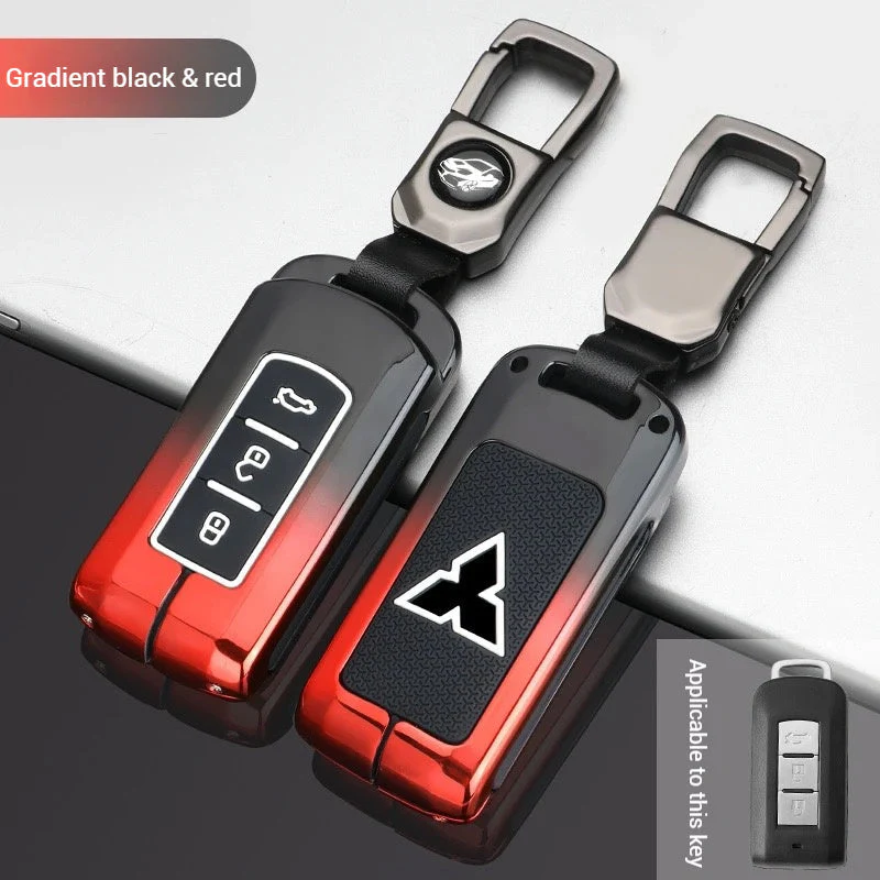Mitsubishi Zinc Alloy + Silicone Car Key Fob Case Cover For Outlander, Eclipse Cross, ASX, Pajero, Lancer - Image 8