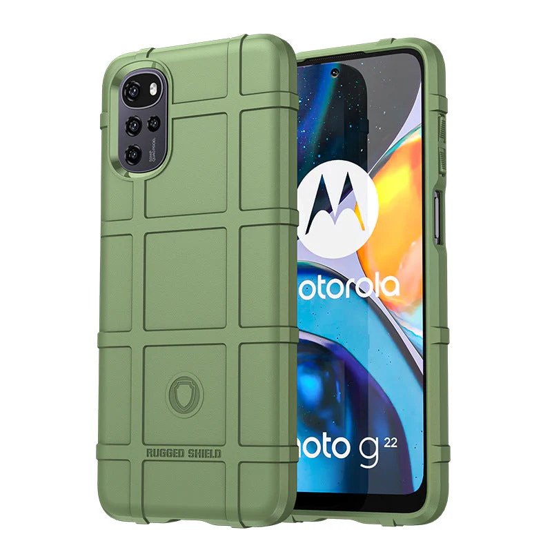 Motorola Moto E32/32S - Shield Shockproof Rugged Heavy Duty Case With 2PC 9H Glass Screen Protector - Image 8