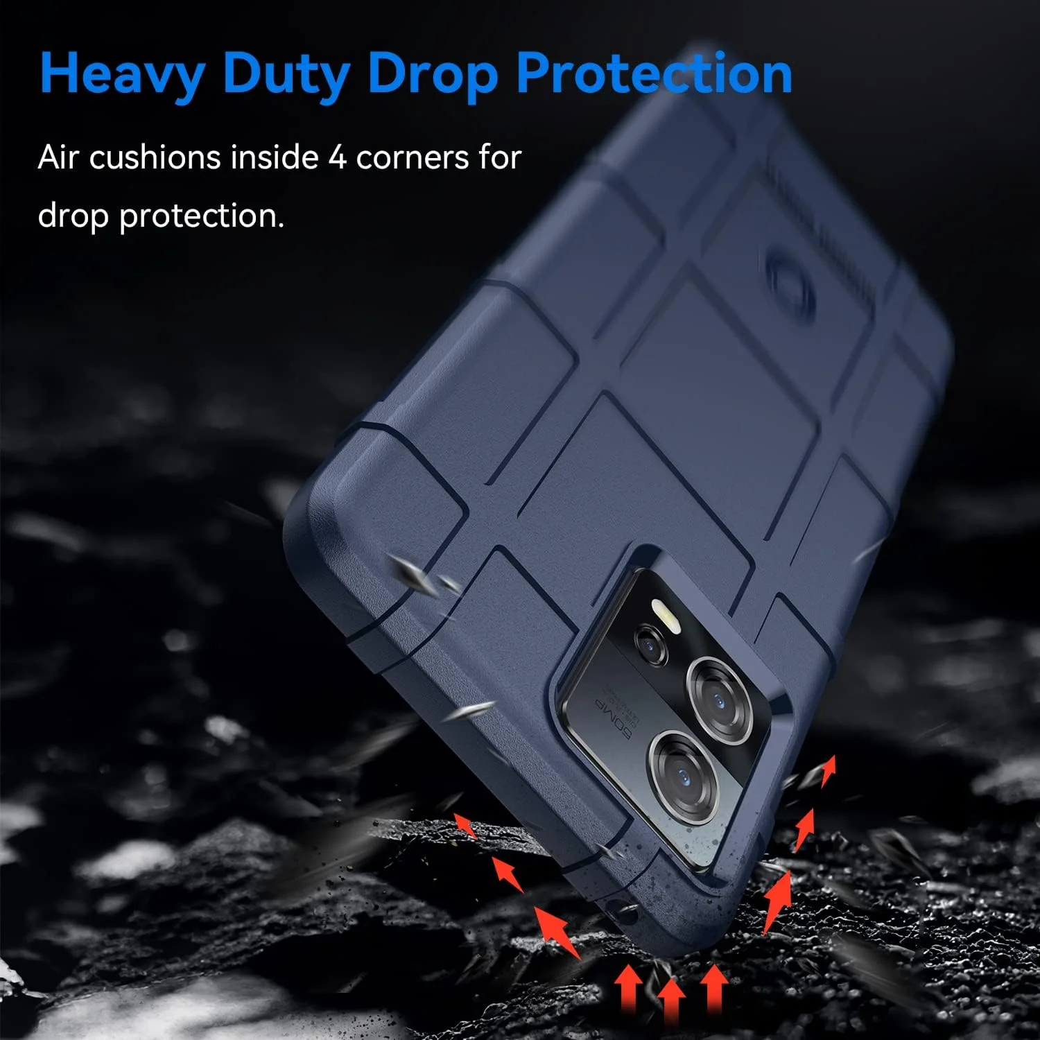 Motorola Moto Edge 30 Fusion/S30 Pro - Shield Shockproof Rugged Heavy Duty Case With 2PC 9H Glass Screen Protector - Image 3