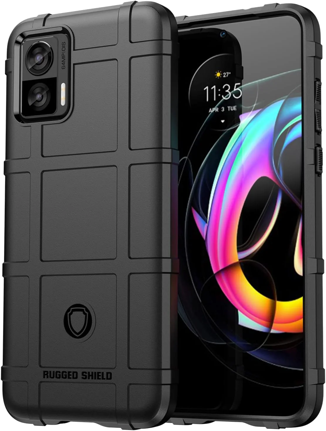 Motorola Moto Edge 30 Neo/Edge 30 Lite - Shield Shockproof Rugged Heavy Duty Case With 2PC 9H Glass Screen Protector - Image 6