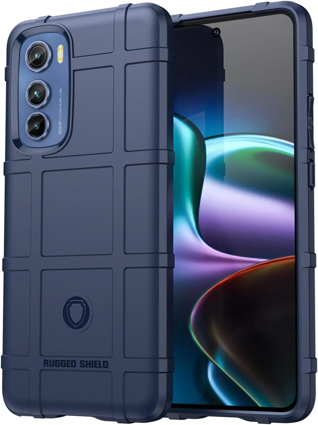 Motorola Moto Edge 30 - Shield Shockproof Rugged Heavy Duty Case With 2PC 9H Glass Screen Protector - Image 2