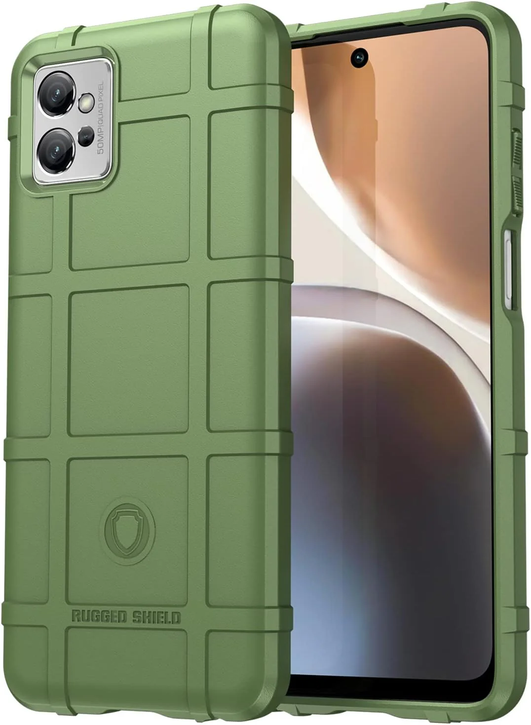 Motorola Moto G32 - Shield Shockproof Rugged Heavy Duty Case With 2PC 9H Glass Screen Protector - Image 2