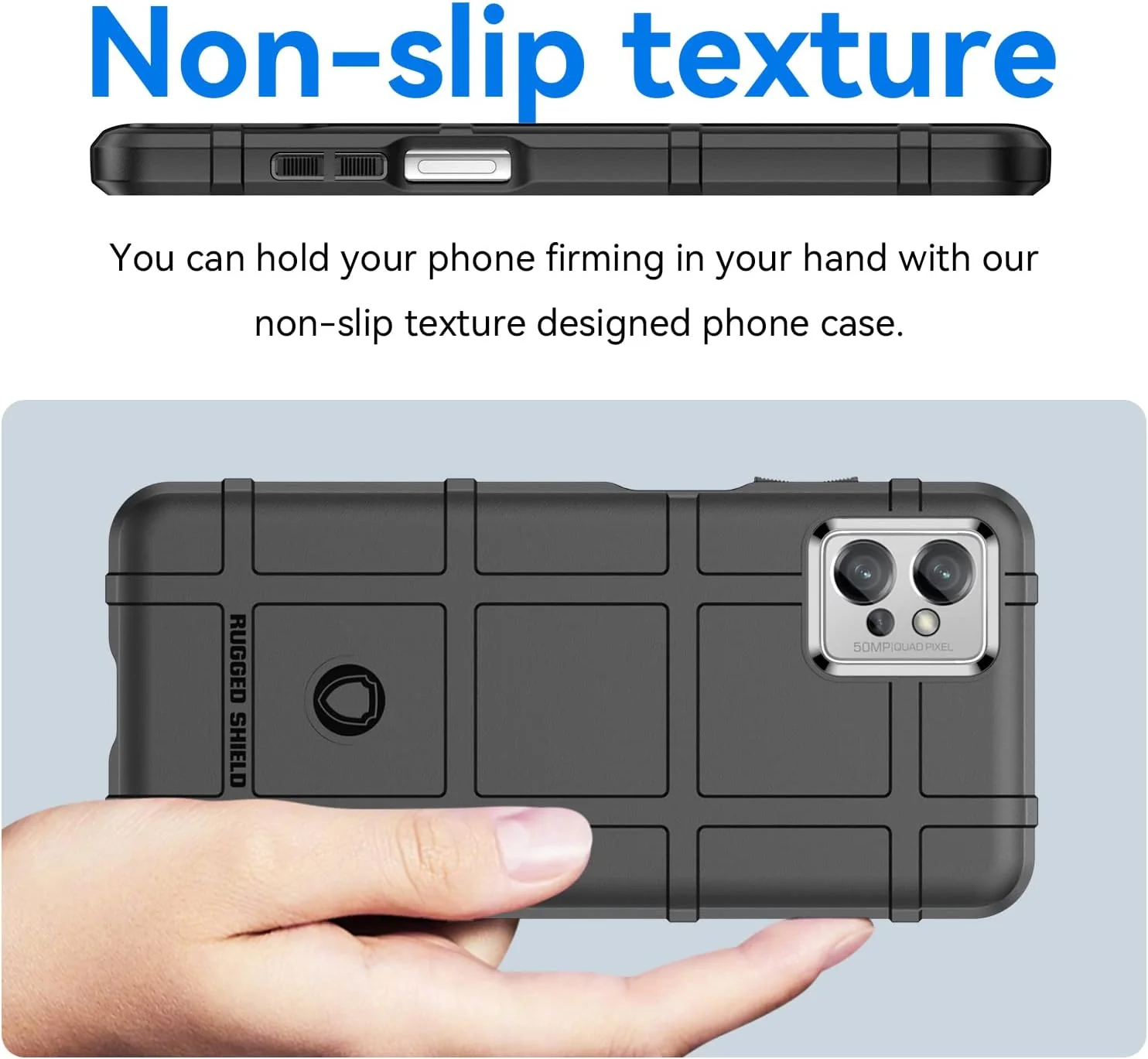 Motorola Moto G32 - Shield Shockproof Rugged Heavy Duty Case With 2PC 9H Glass Screen Protector - Image 4