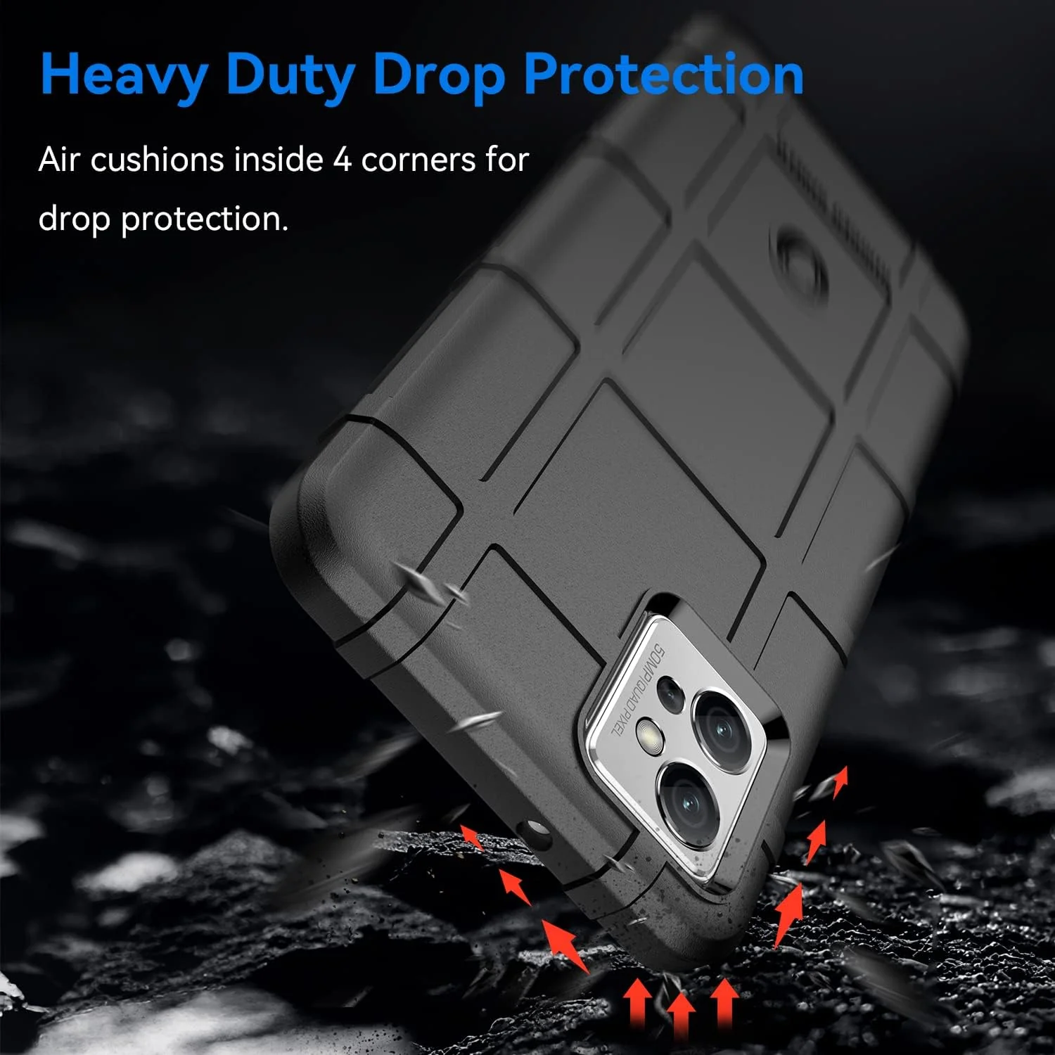 Motorola Moto G32 - Shield Shockproof Rugged Heavy Duty Case With 2PC 9H Glass Screen Protector - Image 9