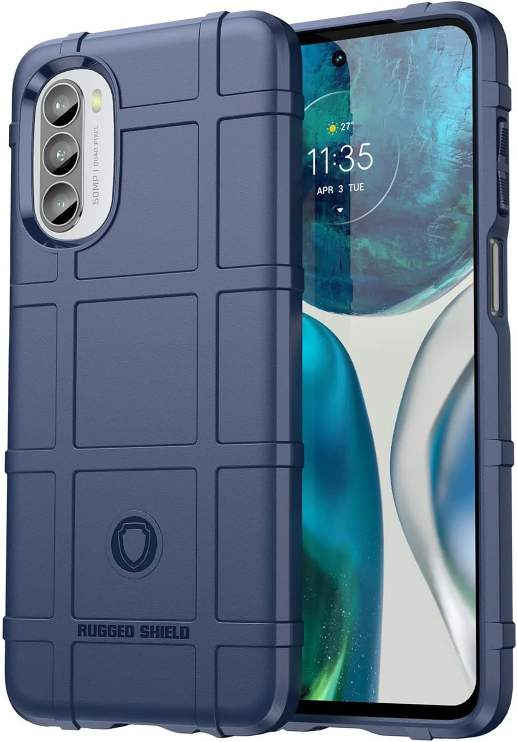 Motorola Moto G52/G82/G71s - Shield Shockproof Rugged Heavy Duty Case With 2PC Tempered Glass Screen Protector - Image 3