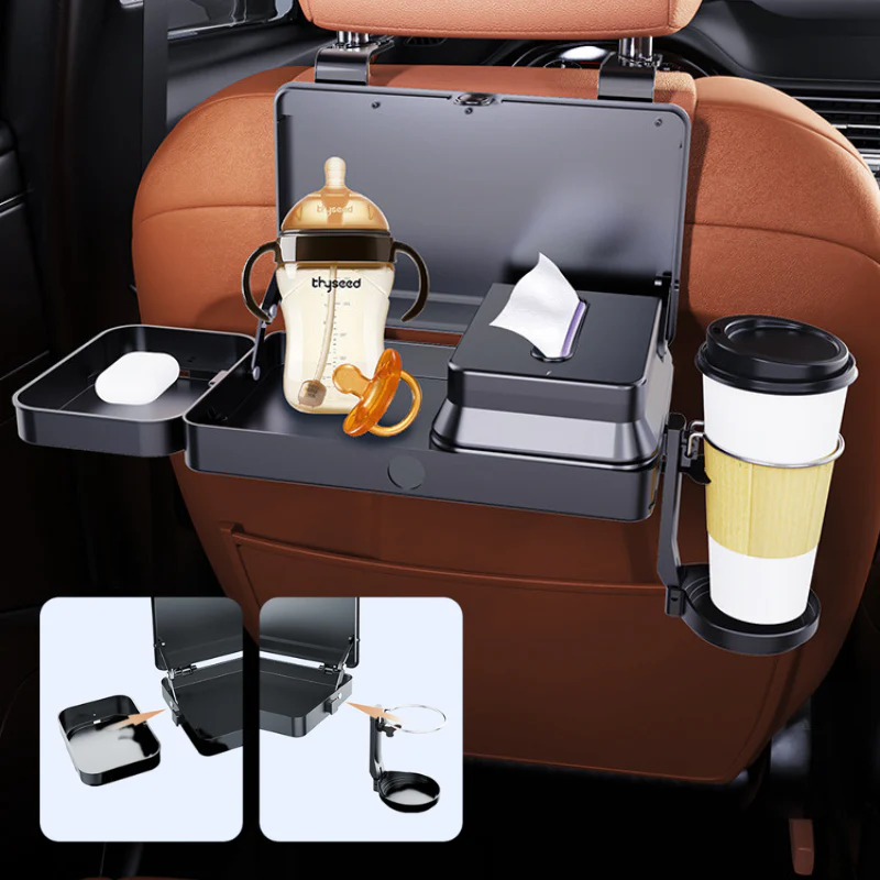 Multifunctional Foldable Car Back Seat Tray Table - Image 7