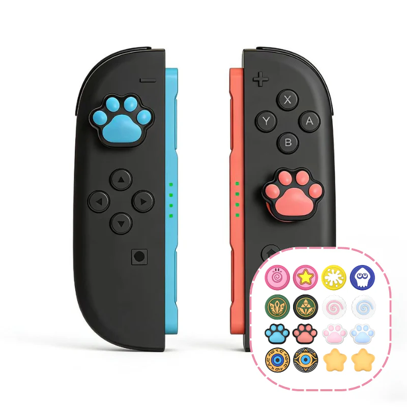 Nintendo Switch 2 (2025) - IINE Cute Cartoon Silicone Joy-con Thumb Grips (One Set)