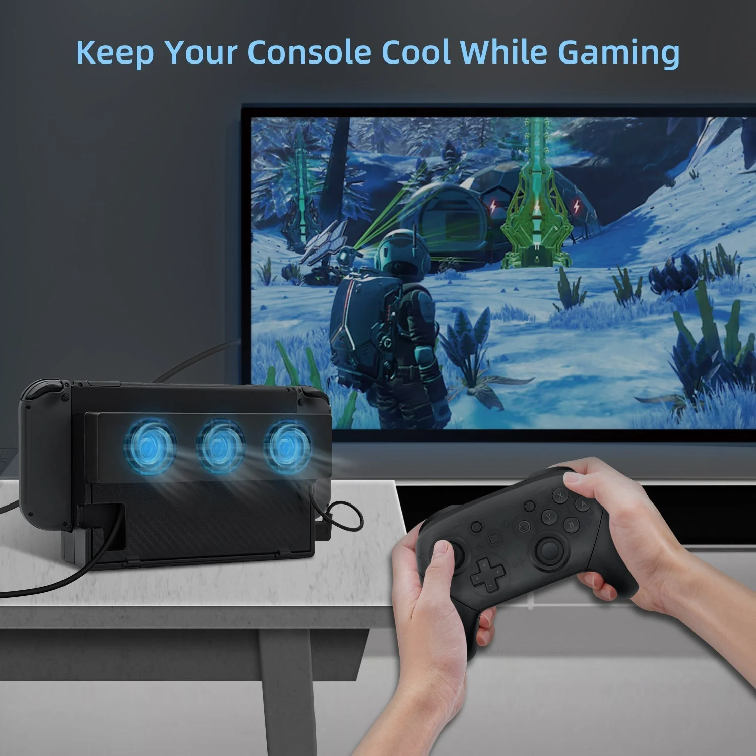 Nintendo Switch & Cooling Fan Stand Dock - Image 10