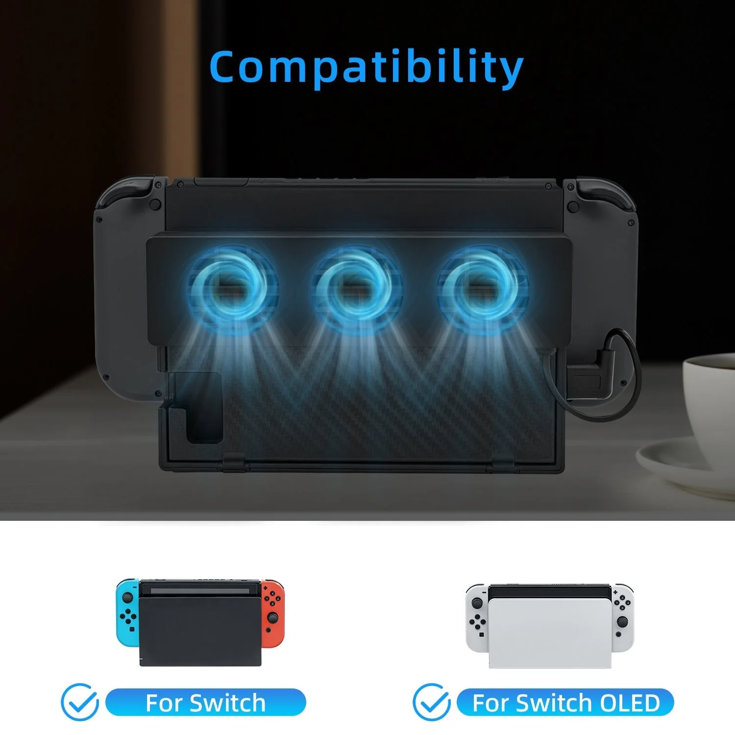 Nintendo Switch & Cooling Fan Stand Dock - Image 5