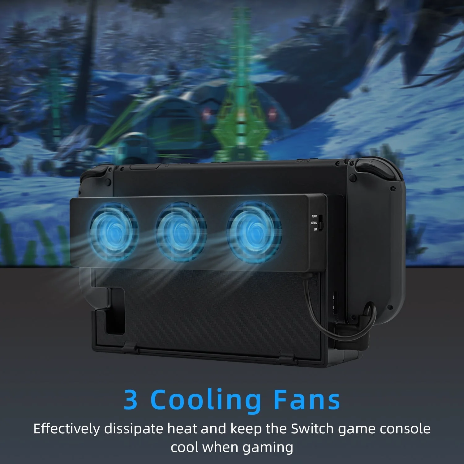 Nintendo Switch & Cooling Fan Stand Dock - Image 6