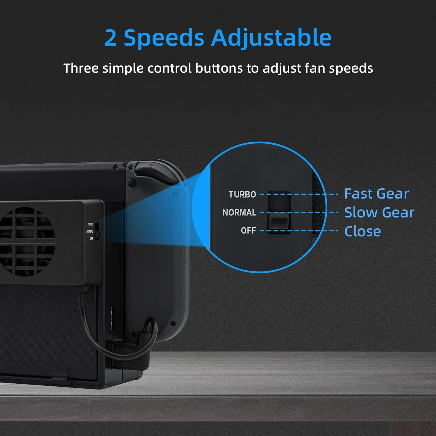 Nintendo Switch & Cooling Fan Stand Dock - Image 7