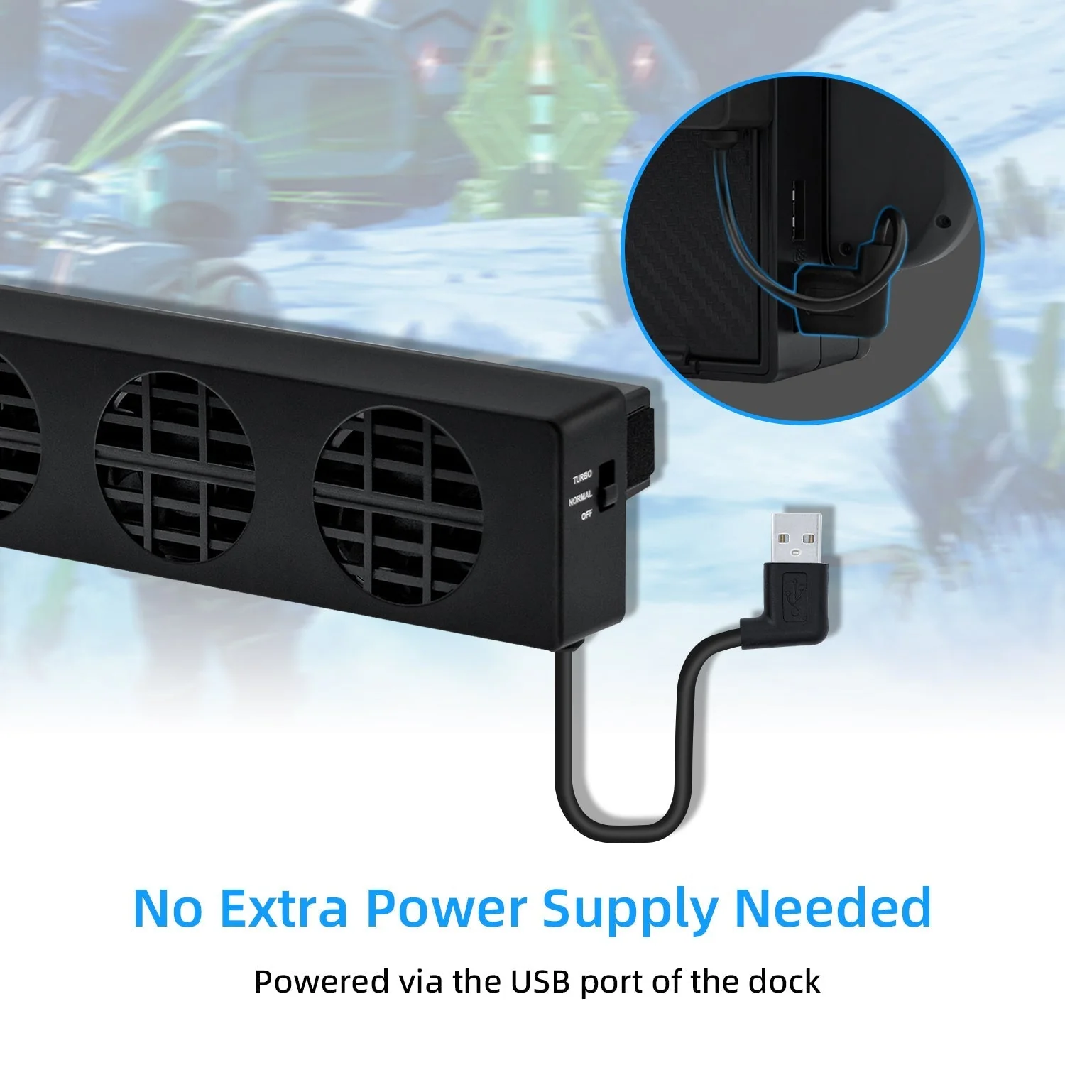 Nintendo Switch & Cooling Fan Stand Dock - Image 8