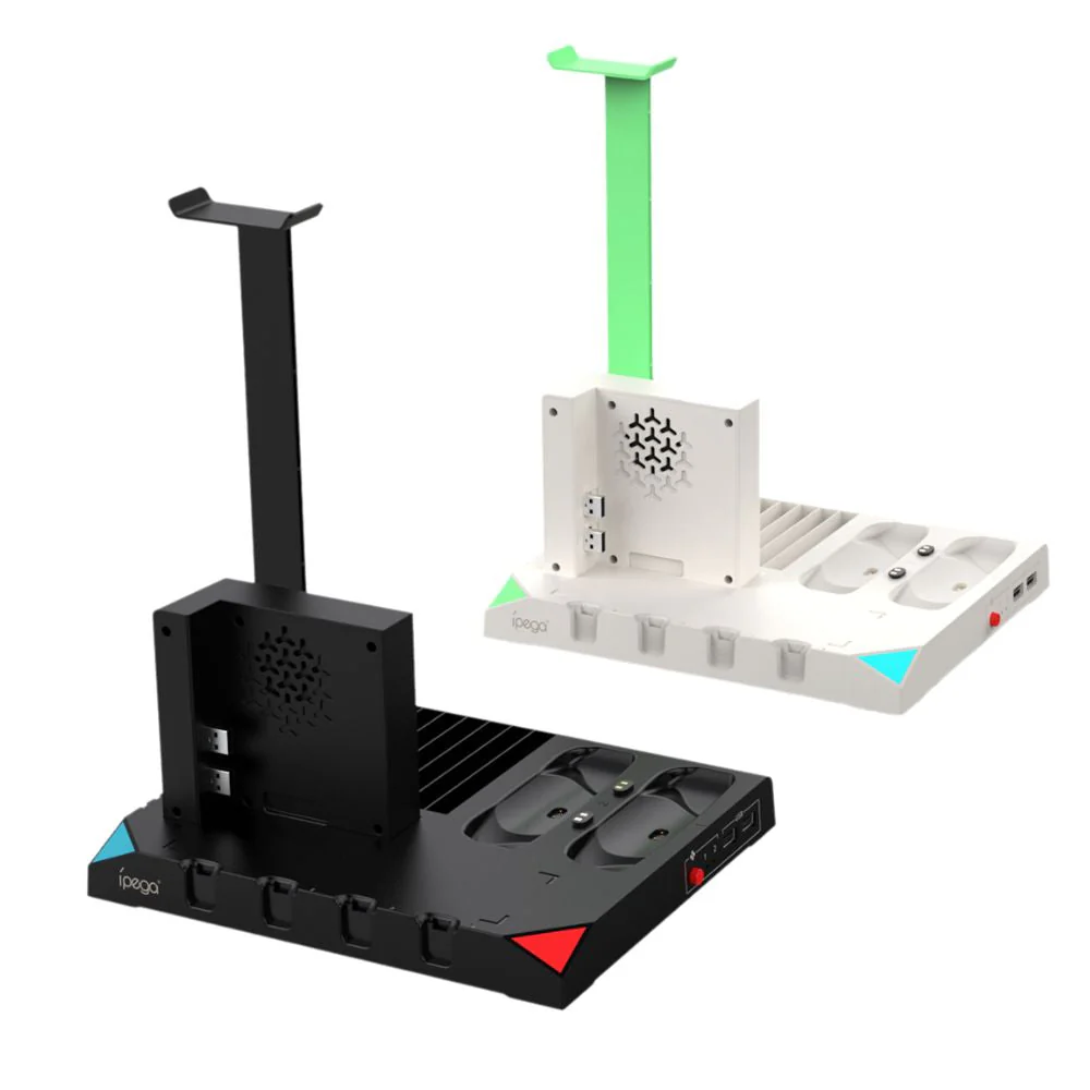 Nintendo Switch Joy-Con 9 in 1 Multi-function Vertical Game Controller Charging Station Dock with Headset/Game Card Stand - Image 6