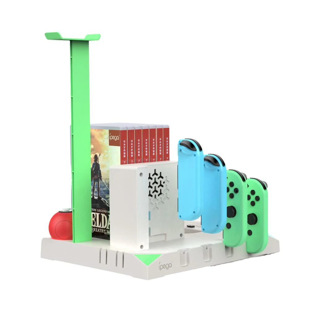 Nintendo Switch Joy-Con 9 in 1 Multi-function Vertical Game Controller Charging Station Dock with Headset/Game Card Stand - Image 7