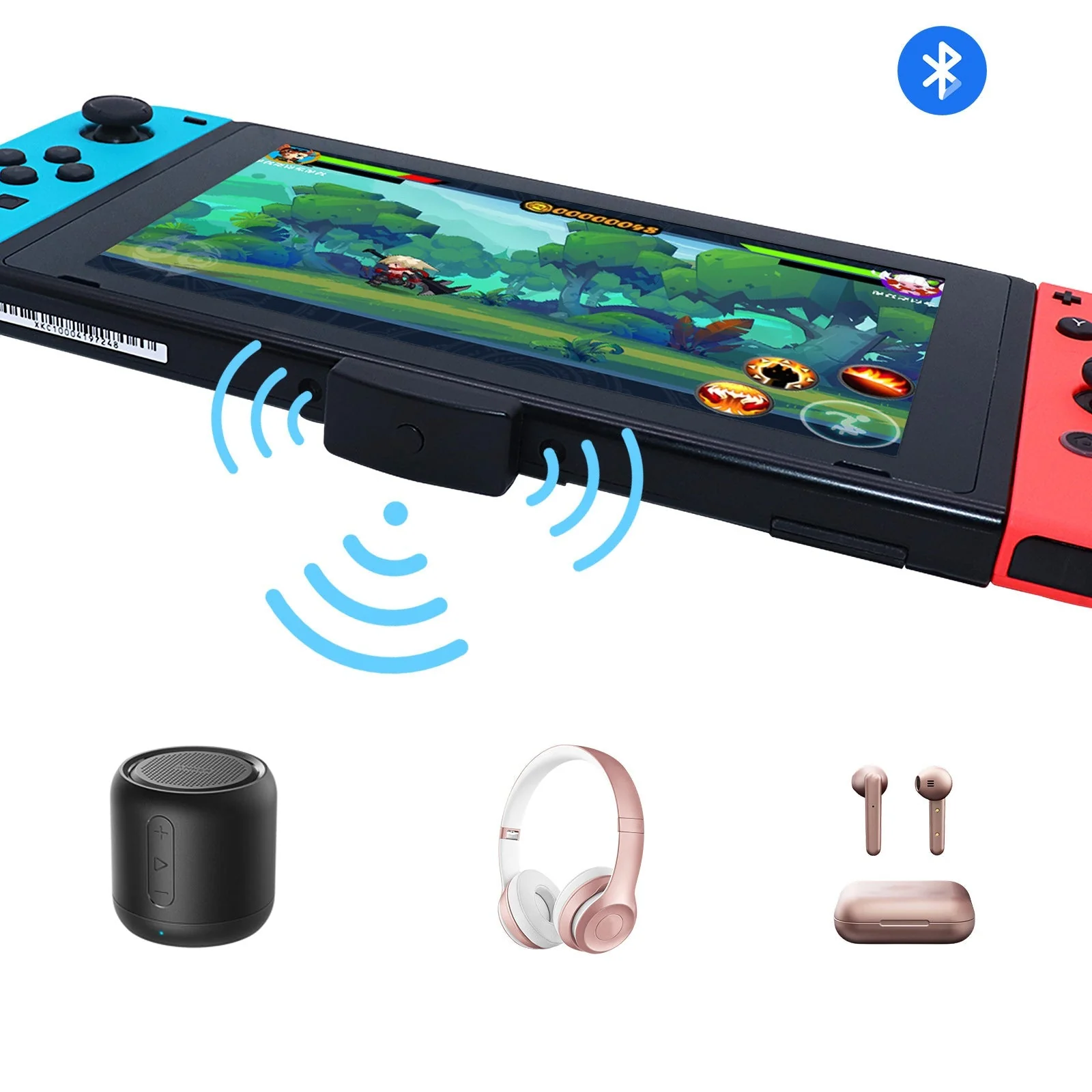 Nintendo Switch Lite PS4 PS5 PC Phone Audio Bluetooth 5.0 Adapter Converter Bluetooth Speaker Headset Earphone - Image 4