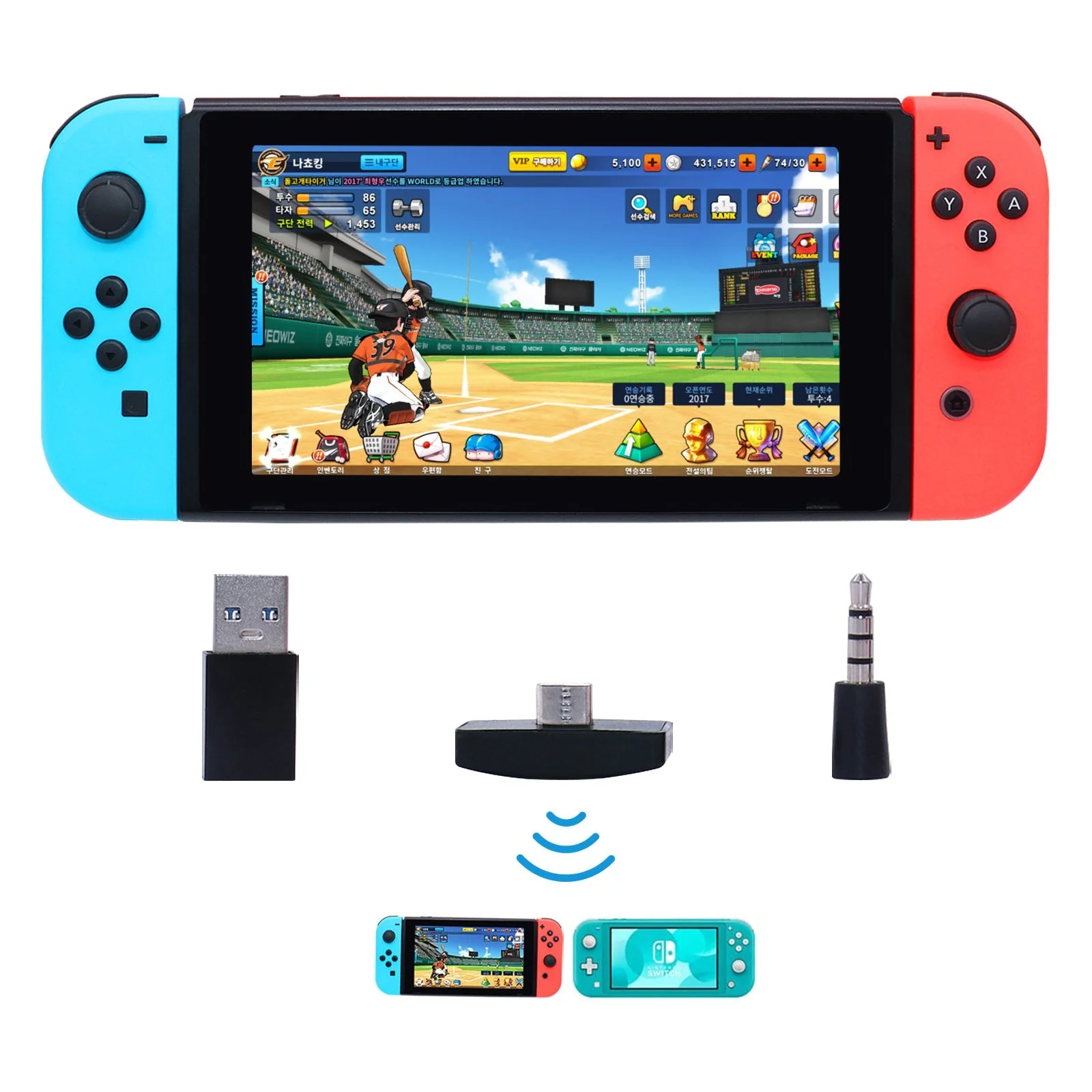 Nintendo Switch Lite PS4 PS5 PC Phone Audio Bluetooth 5.0 Adapter Converter Bluetooth Speaker Headset Earphone - Image 5