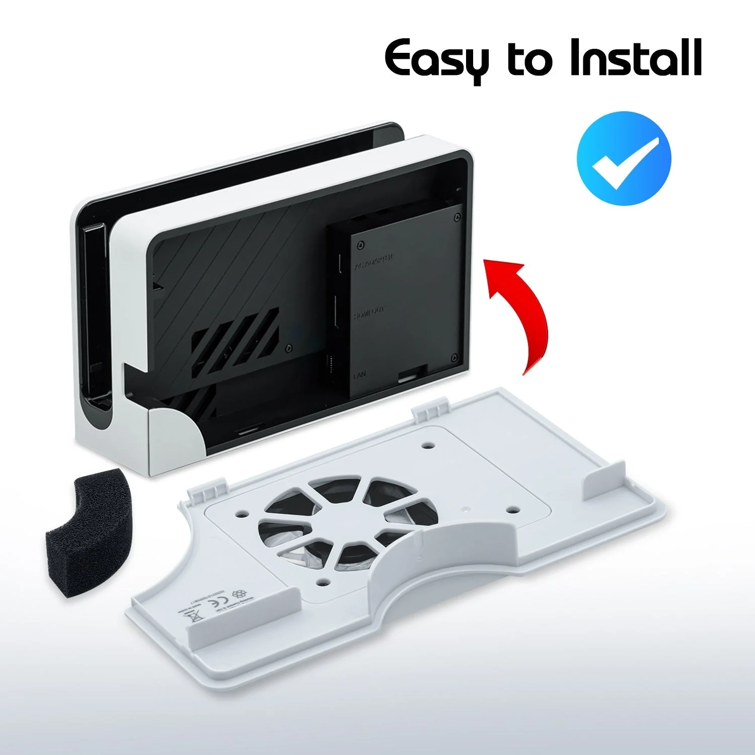 Nintendo Switch OLED Dock Cooling Fan Stand - Image 17