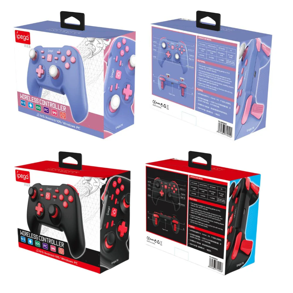 Nintendo Switch/PC/Android/IOS Universal Wireless Handle Controller Gaming Joystick Bluetooth Bull Demon Gamepad