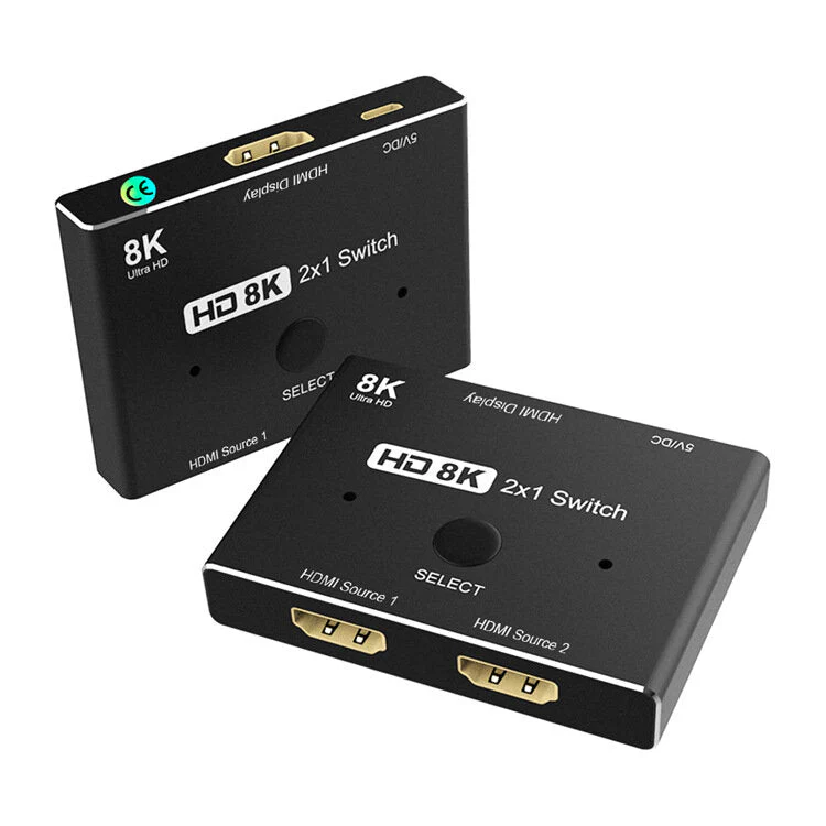 Nintendo Switch PS4 Game Console HDMI 2.1 Ultra HD High Speed 48Gbps Directional Switch 2 in 1 out 8K@60Hz 4K@120Hz Splitter Converter Adapter