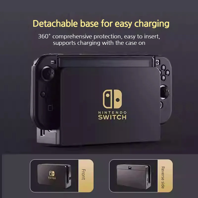 Nintendo Switch / Switch OLED TV Dock 360° Full-Cover Hard Protective Case - Image 2