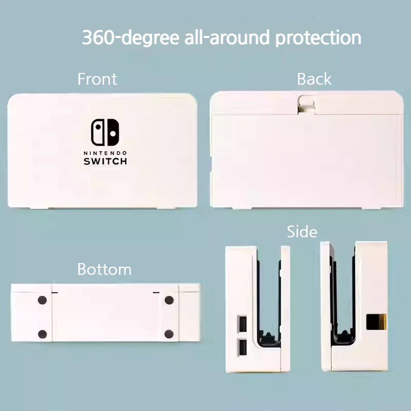 Nintendo Switch / Switch OLED TV Dock 360° Full-Cover Hard Protective Case - Image 4