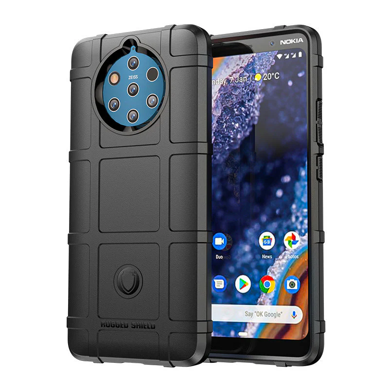 Nokia 9 PureView - Shield Shockproof Rugged Heavy Duty Case With 2PC 9H Tempered Glass Screen Protector - Image 6