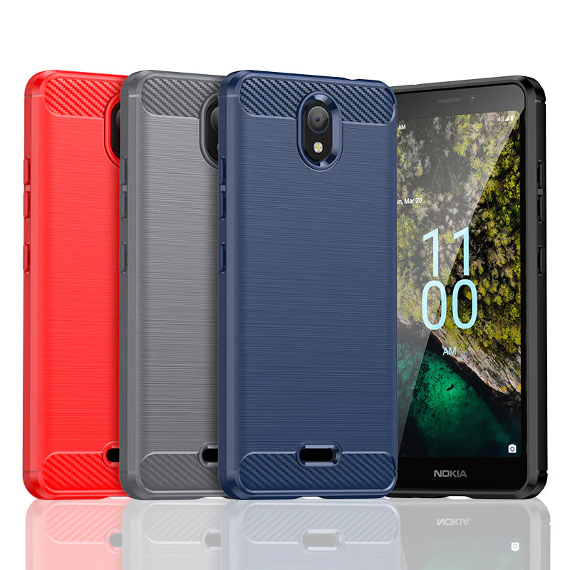 Nokia C100 - Shield Shockproof Rugged Heavy Duty Case With 2PC 9H Tempered Glass Screen Protector - Image 2