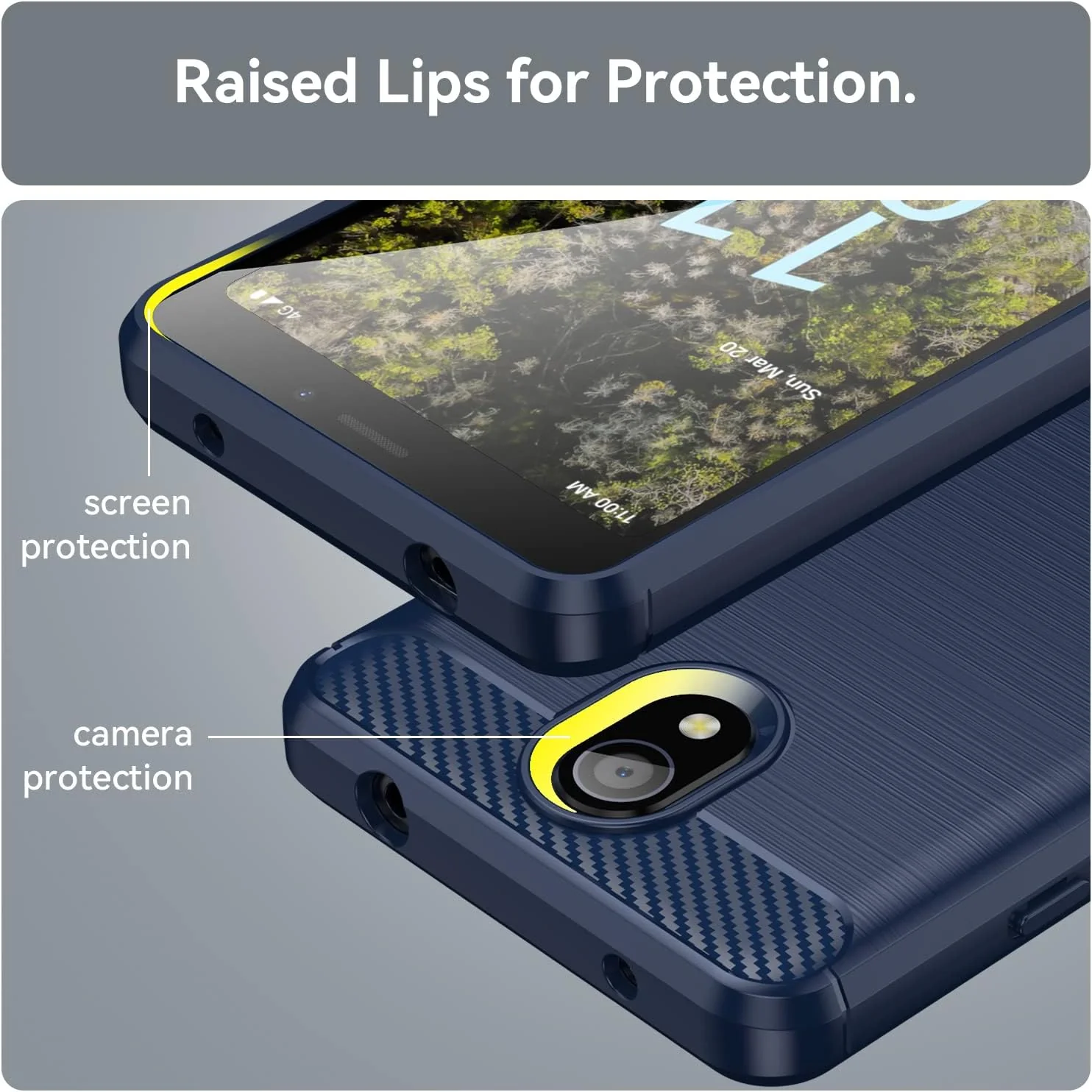 Nokia C100 - Shield Shockproof Rugged Heavy Duty Case With 2PC 9H Tempered Glass Screen Protector - Image 8