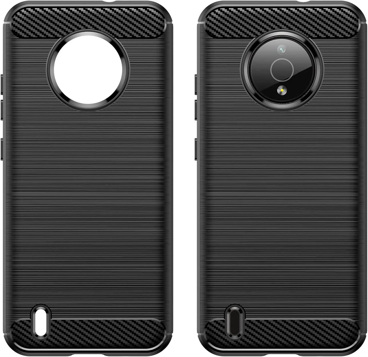 Nokia C200 - Shield Shockproof Rugged Heavy Duty Case With 2PC 9H Tempered Glass Screen Protector - Image 5