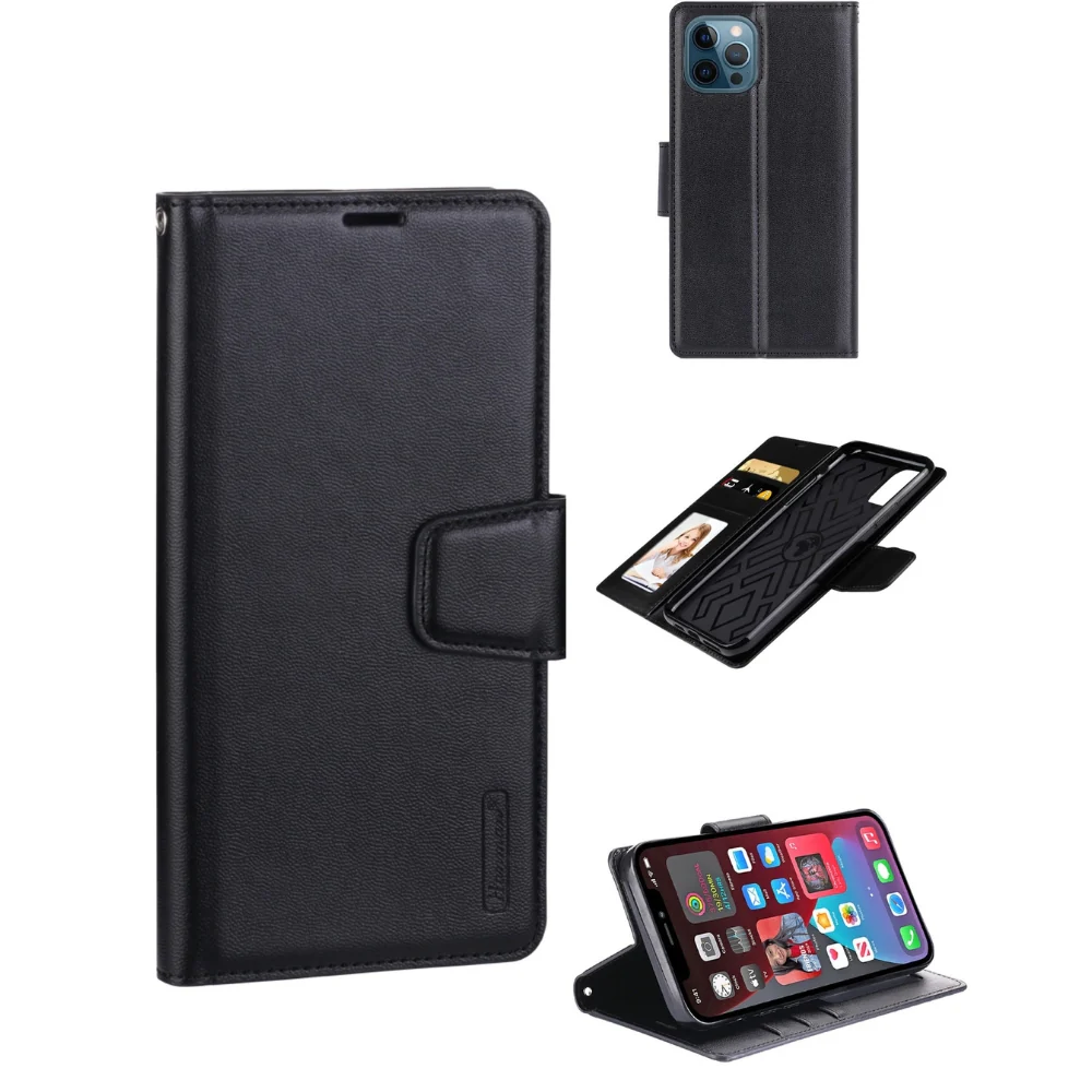 Nokia C32 - Hanman Mill Premium Quality Flip Wallet Leather Case - Image 3