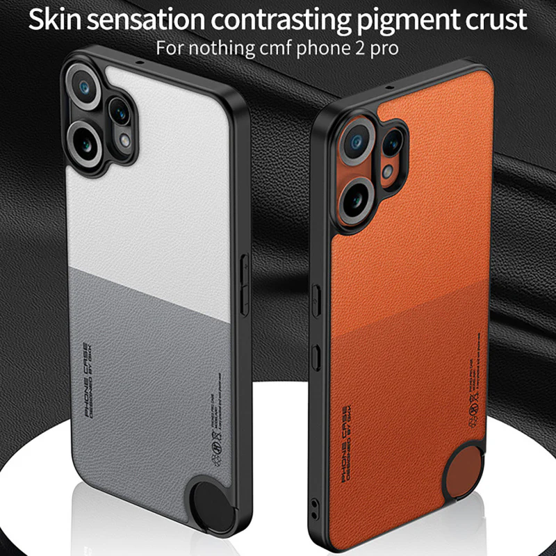 Nothing CMF Phone 2 Pro - Two-Tone PU Leather Protective Essential Case - Image 9