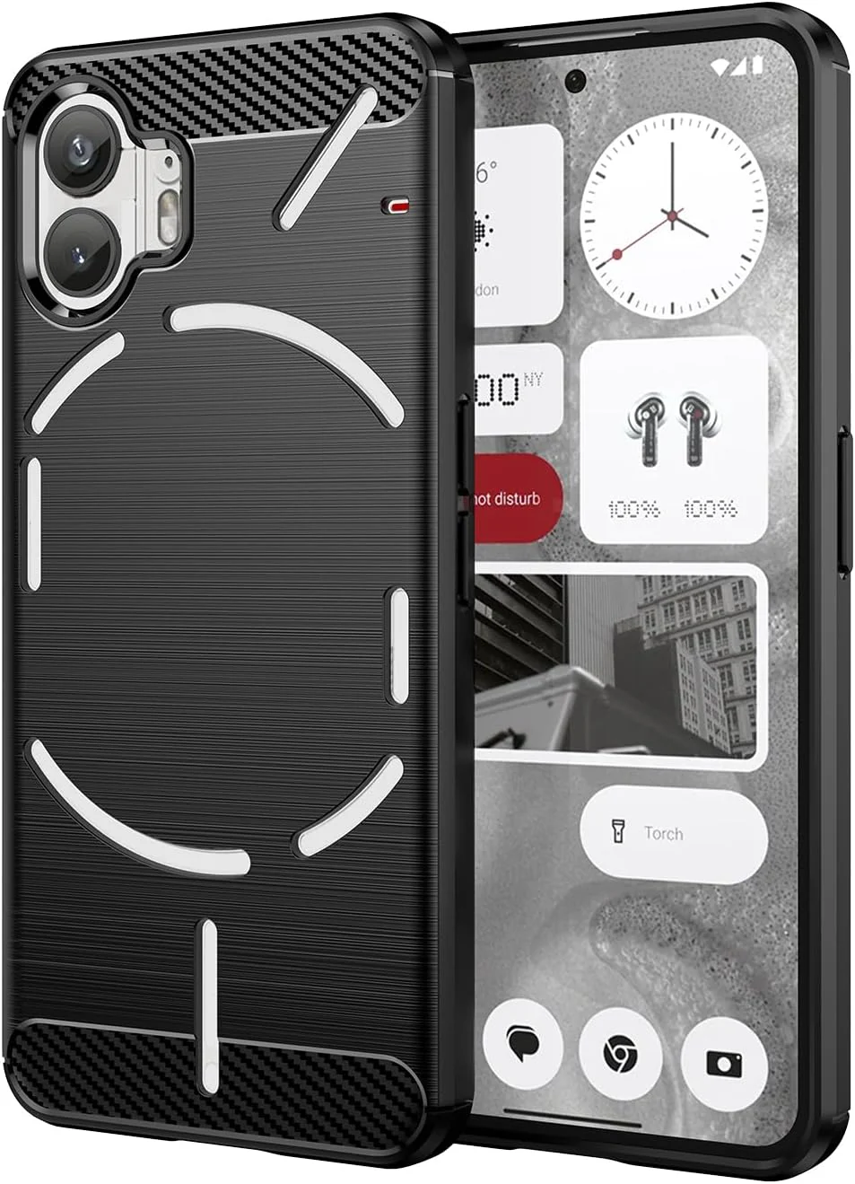 Nothing Phone 2 - Shield Shockproof Rugged Heavy Duty Case With 2PC Tempered Glass Screen Protector