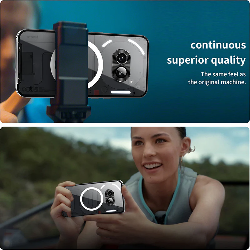 Nothing Phone 2A/Plus Metal Frame Matte Back Magic Shield Essentials Series case - Image 4