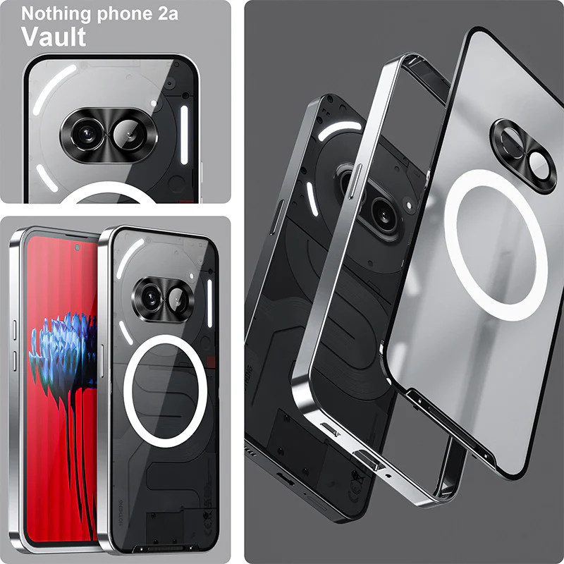 Nothing Phone 2A/Plus Metal Frame Matte Back Magic Shield Essentials Series case - Image 8