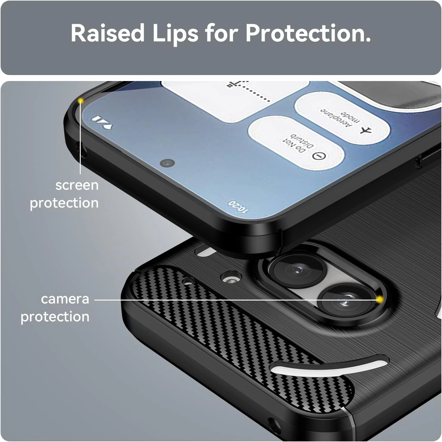Nothing Phone 2a - Shield Shockproof Rugged Heavy Duty Case With 2PC Tempered Glass Screen Protector - Image 7