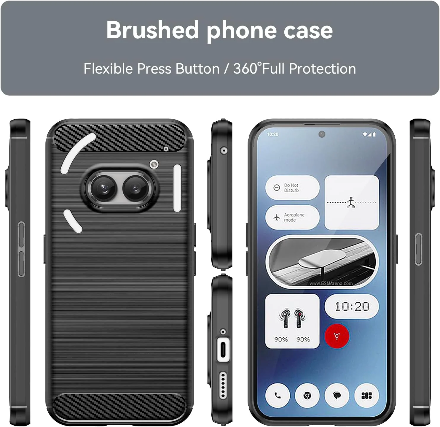 Nothing Phone 2a - Shield Shockproof Rugged Heavy Duty Case With 2PC Tempered Glass Screen Protector - Image 8