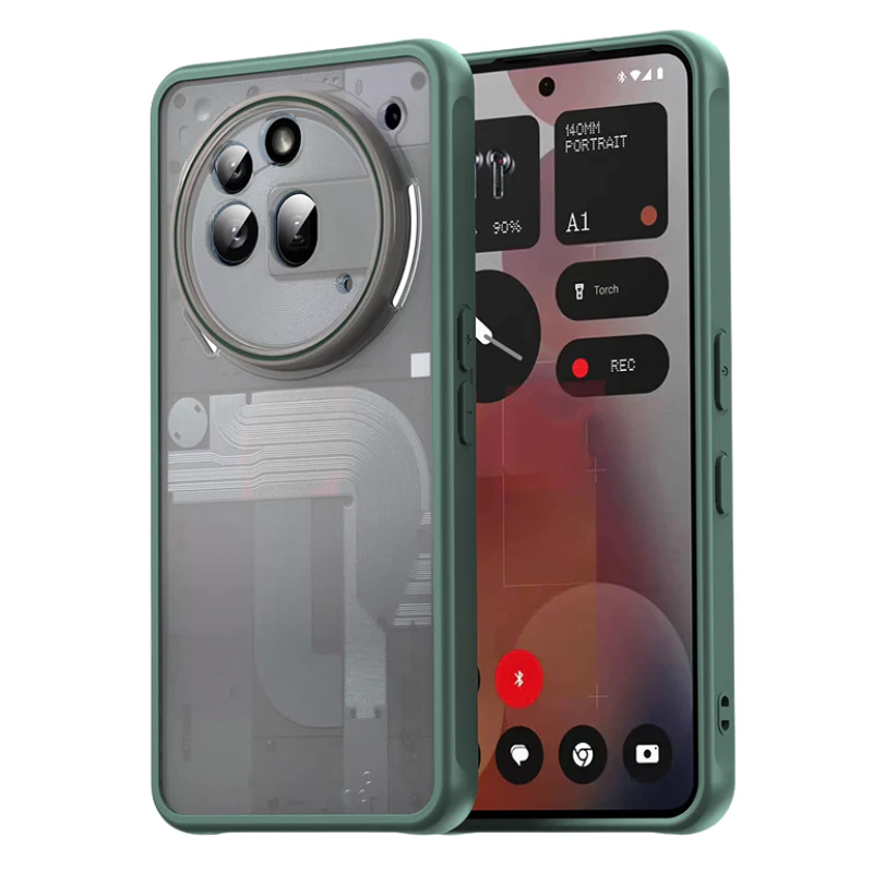 Nothing Phone (3a)/Pro Matte Semi-Transparent Full-Cover Shockproof Case