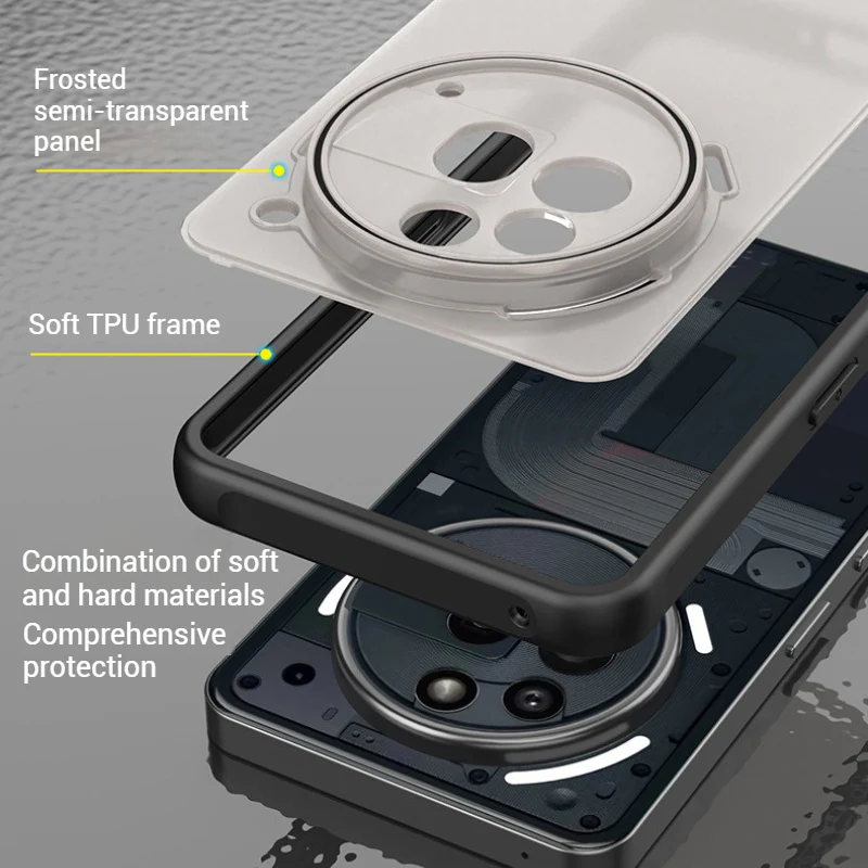 Nothing Phone (3a)/Pro Matte Semi-Transparent Full-Cover Shockproof Case - Image 7