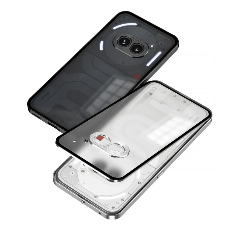 Nothing Phone (3a)/Pro Metal Frame Snap-On Acrylic Phone Case