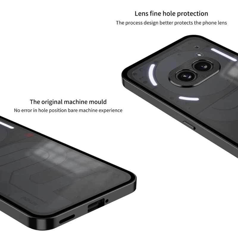 Nothing Phone (3a)/Pro Metal Frame Snap-On Acrylic Phone Case - Image 3