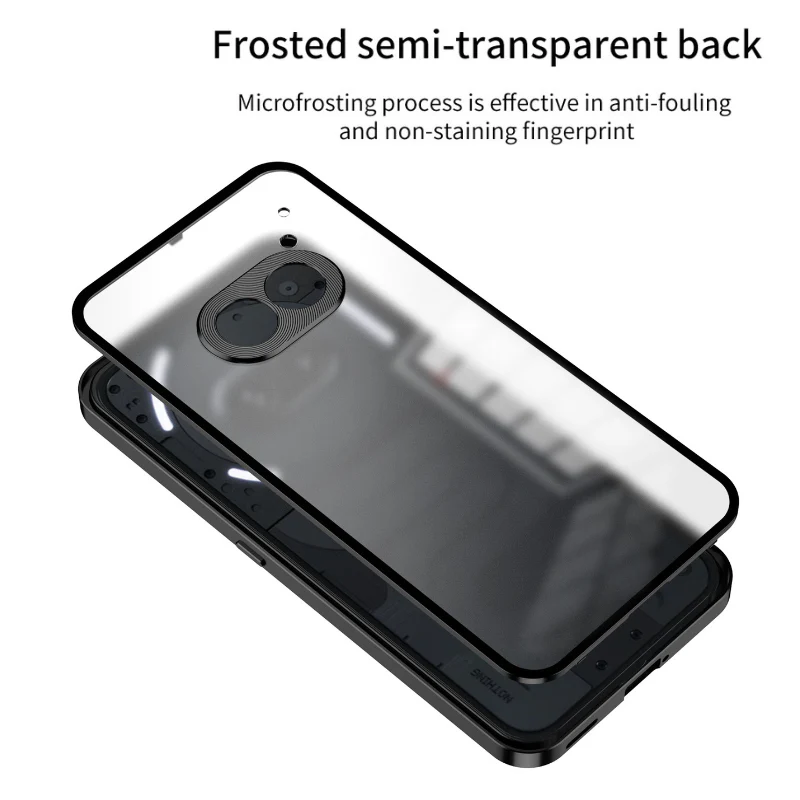 Nothing Phone (3a)/Pro Metal Frame Snap-On Acrylic Phone Case - Image 4