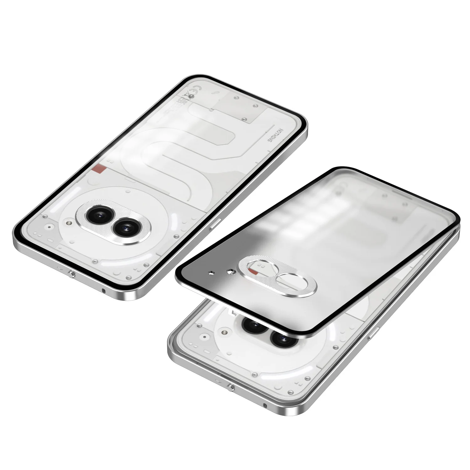 Nothing Phone (3a)/Pro Metal Frame Snap-On Acrylic Phone Case - Image 6