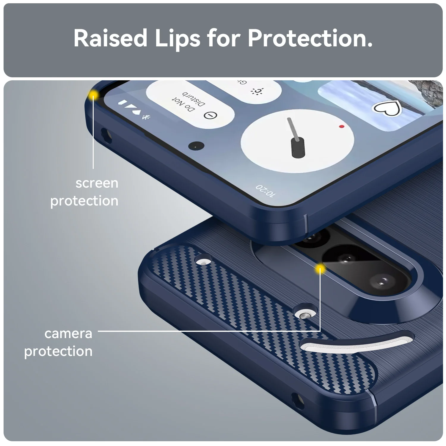 Nothing Phone (3a)/Pro Soft Silicone Shockproof Full-Cover Protective Case - Image 4