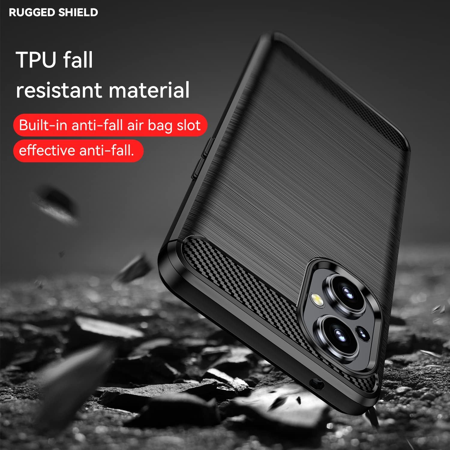 OnePlus 1+Nord N20 5G - Shield Shockproof Rugged Heavy Duty Case With 2PC 9H Glass Screen Protector - Image 6