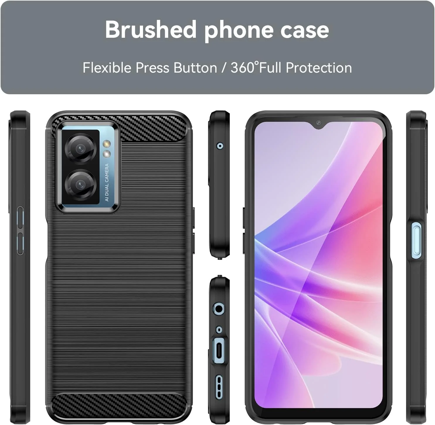 OnePlus 1+Nord N20 SE/N300 - Shield Shockproof Rugged Heavy Duty Case With 2PC 9H Glass Screen Protector - Image 5