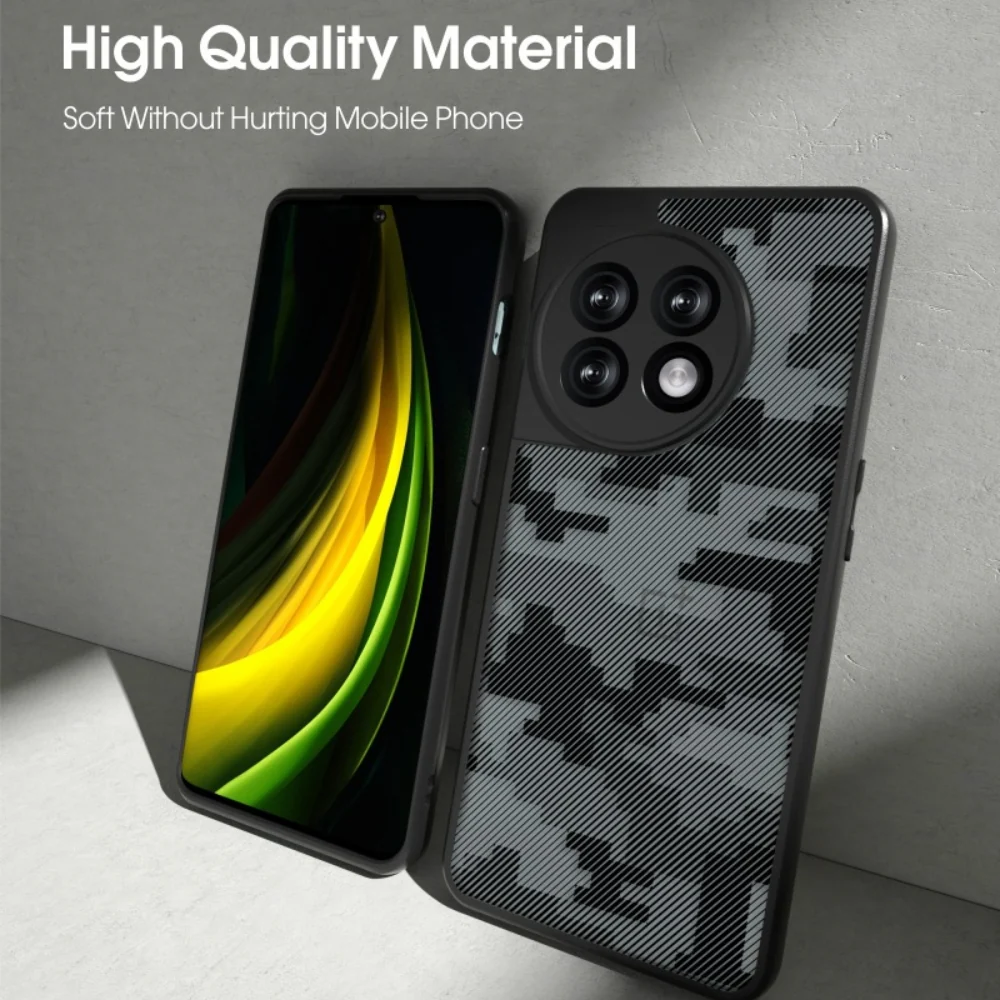 OnePlus 11 - Transparent Camouflage Shockproof Protective Case - Image 5